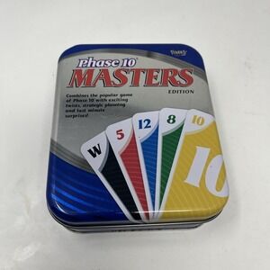 Phase 10 Masters Edition Card Game Fundex Games 2009 In Tin Complete